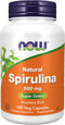 NOW Supplements, Natural Spirulina 500 mg with Beta-Carotene (Vitamin A) and Vitamin B-12, and naturally occurring Protein and GLA (Gamma Linoleni...