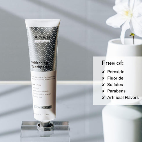Boka Fluoride Free Toothpaste - Nano Hydroxyapatite, Remineralizing, Sensitive Teeth, Whitening - Dentist Recommended for Adult, Kids Oral Care - ...