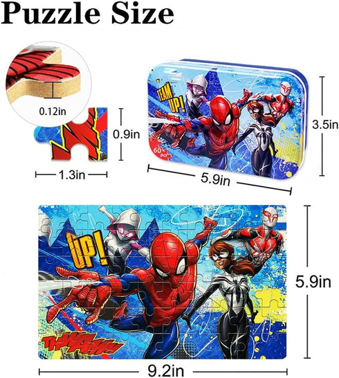 NEILDEN Puzzles for Kids 60 Piece Children Puzzles for Kids Ages 4-6 Jigsaw Puzzles for Kids Learning Educational Puzzles for Girls and Boys...