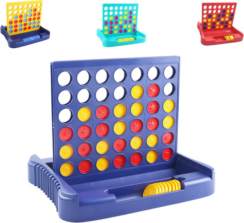 4 in a Row Game - 6 Spare Discs Included, Board Games Toys for Kids, Classic Four in a Row and Family Fun Games for Ages 3 4 5 6 7 8 12 Year Old B...
