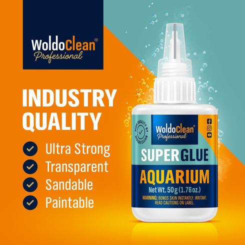 Aquarium super glue for mosses and plants - for freshwater and saltwater aquariums 50g...