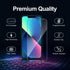 Screen Protector for iPhone 14/13 Pro / 13 (3 PACK), Tempered Glass Film, Full Coverage, Ultra HD, 9H Hardness, Scratch Resistant, Case-Friendly...