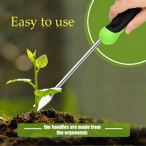 Hand Weeder Tool Garden Weeding Tool Gardening Weeder Tool with Ergonomic Handle, Stainless Steel Garden Lawn Farmland Transplant Gardening Plant ...