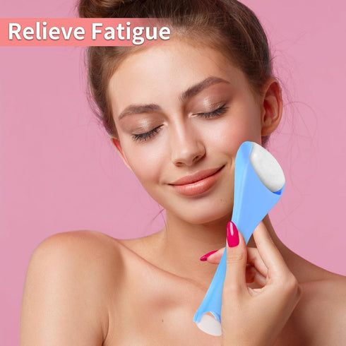 ZanLLW® Ice Roller for Face & Eye Puffiness Relief, Ice Face Roller Skin Care, Face Ice Roller for Reducing Pain Migraine and Wrinkles, Facial Ice...