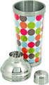 True Spirit Mixing, 16 oz Disco Cocktail Shaker, Bright Patterns...
