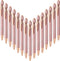 Aozora 15 Pieces Retractable Ballpoint Pens Black Ink 1.0 mm with Stylus Tip Touch School Office Decor Supplies Pretty Aesthetic Pens (Rose Gold&G...