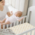 Pack and Play Sheets Fitted, 2-Pack Mini Crib Sheets - Pack N Play Sheets, Organic Fitted Crib Sheet for Pack and Play Mattress, Playard Baby Crib...
