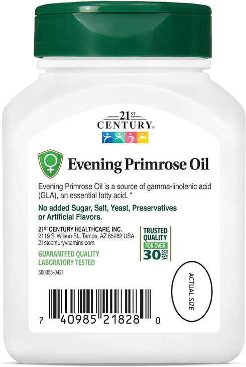 21st Century Evening Primrose Oil Softgels, 60 Count...