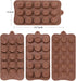 JOERSH 4PCS Silicone Chocolate Flower Molds for Candy, Fat Bombs Snacks, Truffles, 11 Floral Shapes 60 Cavities Candle Soap Wax Melts Mold (Rose, ...