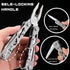 Multitool, 15-in-1 Stainless Steel Multi Tool, Folding Pocket Plier with Nylon Sheath, Perfect for Outdoor, Survival, Camping, Hiking, Simple Repa...