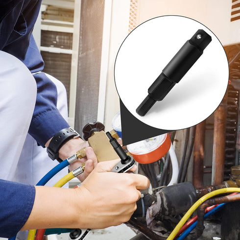 ANCIRS 3/16 to 5/16 Service Wrench Hex Key Adapter, Ratchet Wrench Hexagon Bit Adapter Kit, HVAC Valve Opener for Air Conditioning Refrigeration E...