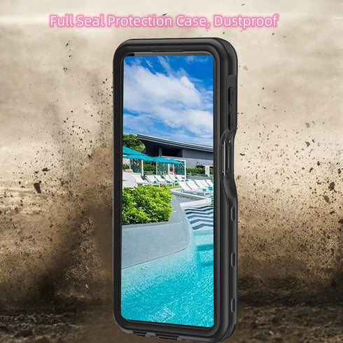 Compatible with Samsung A23 Waterproof Case, Dustproof Shockproof Snowproof with Built in Screen Protector Lanyard Full Body Cover for Galaxy A23 ...