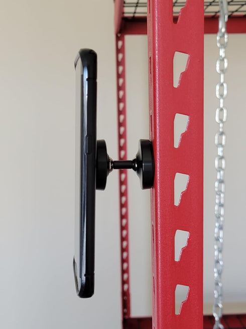 Pivot™ - Dual Sided Magnetic Phone Mount for The Gym | Swiveling Magnetic Phone Mount | 360° Magnetic Phone Holder...