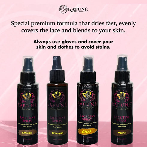 Lace Tint Spray for Wigs - Quick Lightweight Hair-Friendly Wig Tint Lace Spray for Melting Lace and Matching Complexion - for HD, Swiss, French La...