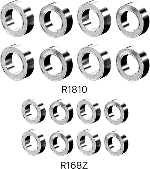 Jetwood RC Car Ball Bearing Set (R1810 & R168Z), Spare Parts for RC Truck, Remote Control Car...