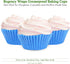 Regency Wraps Standard Baking Cups Greaseproof Professional Grade For Cupcakes and Muffins, Light Blue Solid, Pack of 40...