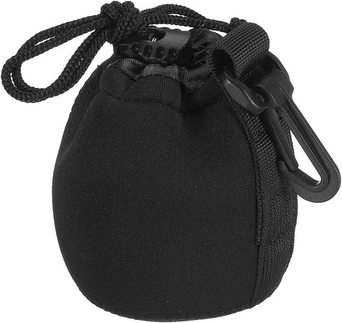 PATIKIL Camera Lens Bag, 2.8" IDx3.9 H Drawstring Lens Pouch with Thick Protective Neoprene, Lens Case for DSLR Camera Lens, Water Coffee Cups Bla...