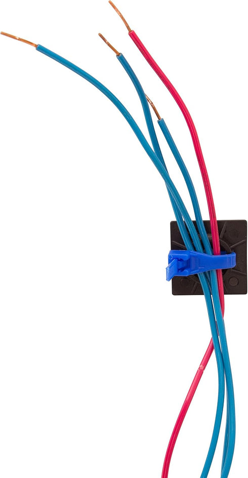 Gardner Bender MB-20UVB Cable Tie Mounting Base, 1 Inch. x 1 Inch., Wire / Cord Management Industrial and Household Use, 100 Pk., UV Resistant Bla...