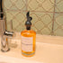 Mouthwash Dispenser for Bathroom, Clear Glass Mouth Wash Container with Stainless Steel Pour Spout, Refillable Mouthwash Bottle with Waterproof La...