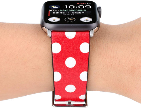 WONMILLE Compatible with Apple Watch Band 38mm 40mm 41mm Women, Leather Replacement Strap with Stainless Steel Clasp for Apple Watch iWatch Bands ...