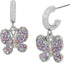 Betsey Johnson Womens Ladybug & Butterfly Huggies Duo Earring Set...
