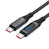 SABRENT USB C to USB C Charging Cable with Smart Display, 2M/6.6FT Long, E-Marker Chip, 100W Charging and 480Mbps Data Transfer Speeds, for Laptop...