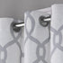 EXCLUSIVE HOME Kochi Light Filtering Linen Blend Grommet Top Curtain Panel Pair, 52x96, Dove Grey...