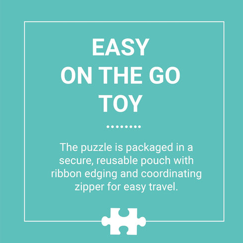 Mudpuppy On the Farm Pouch Puzzle – 12 Pieces, 14” x 11”, Great for Kids Ages 2-4 – Travel-Friendly, Reusable, Zippered Pouch, 1 EA...