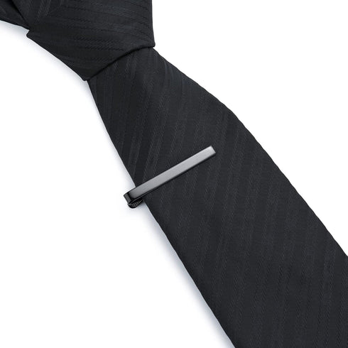 Tie Clip 3 Pcs Black Silver Gold Classic Tie Clips for Men Suitable for Wedding Anniversary Business Father's Day Gifts and Daily Life...