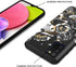 EnCases Cell Phone Case for Samsung Galaxy A03S, Samsung A03S Classic Black TPU Skull Shockproof Bumper Protective Case Cover for Women Girls Men...