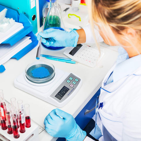 10 Pieces Stainless Steel Lab Spatula Micro Sampling Scoop Double Ended Mixing Spoon Laboratory Measuring Spoon for Powders Gel Cap Filler...