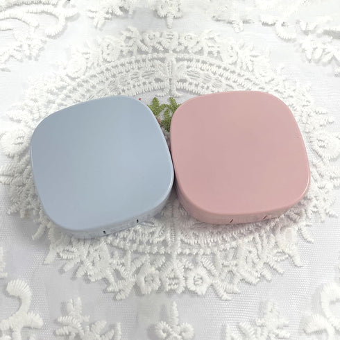 2 Pack Cute Contact Lens Case Travel Kit, Cute Contact Case with Mirror Tweezers Remover Tool Solution Bottle for Outdoor Office Daily Use...