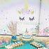 Unicorn Cake Topper Handmade Rainbow Horn Unicorn Cake Topper Happy Birthday Party Decoration Supplies Magic Reusable Cake Toppers with Eyelashes ...