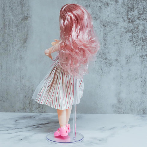 10 Pcs Acrylic Doll Stands Display Holder for 11" to 13" Dolls and Action Figures Doll Accessories...