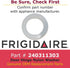 FRIGIDAIRE COMPANY 240311303 FRIGIDAIRE COMPANY 240311303 Refrigerator Door Hinge...