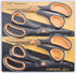 CCR Scissors 8 Inch Soft Comfort-Grip Handles Sharp Titanium Coating Blades, 4-Pack...