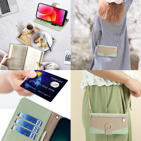 Asuwish Phone Case for Motorola Moto G Power Wallet Cover with Screen Protector and Mirror PU Leather Flip Cover Ring Credit Card Holder Crossbody...