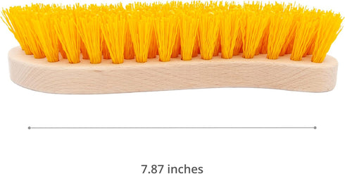 Pack of 3 - Hard Bristle Scrub Brush - Stiff Bristle Brush for Cleaning, Heavy Duty Scrub Brush, Utility Hand Brush Set for Indoor and Outdoor, Ny...
