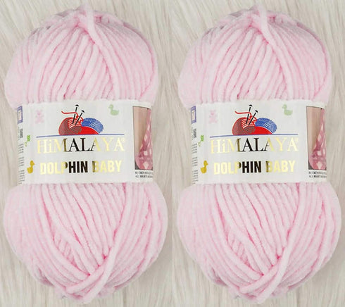 Himalaya Dolphin Baby Yarn Knitting Yarn 2 Skeins 264 Yards 2x100gram Super Bulky Baby Blanket Yarn (80303)......