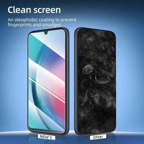 NEW'C [3 Pack Designed for Samsung Galaxy A25 5G, M34 5G Screen Protector Tempered Glass,Case Friendly Scratch-proof, Bubble Free, Ultra Resistant...
