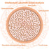Round Wooden Labyrinth Board Game - Marble Maze for Education and Fun, Toddler Activity Board, Brain Teaser Puzzle Logic Game with Two Metal Balls...
