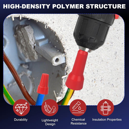 Wire Twisting Tool, Compatible with Wire Nut Driver, Spin Twist Wire Connector Socket Wire Twisting Spinner with 1/4" Chuck, Enhanced Wiring Effic...