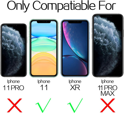 Mkeke Screen Protector, Tempered Glass Film for Apple iPhone 11 and XR, 3-Pack Clear...
