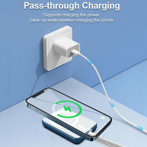 Magnetic Power Bank, 5000mAh 20W PD Wireless Fast Charging Slim Portable Charger, Only for iPhone15/Plus/Pro/Pro Max/iPhone 14/13/12 Series......