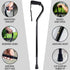 DMI Walking Cane and Walking Stick for Adult Men and Women, FSA Eligible, Lightweight and Adjustable, Ergonomic Hand Grip and Wrist Strap...