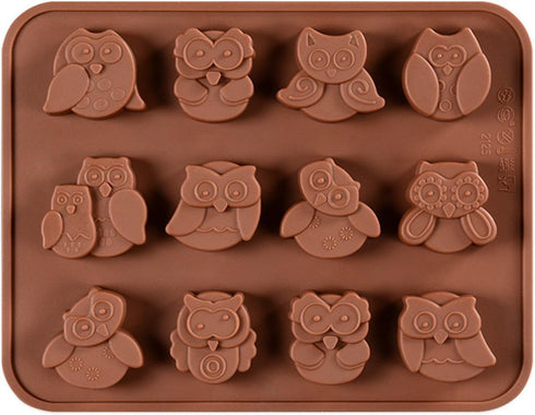 Halloween Night Owl Silicone Baking Molds Bakeware for Halloween Theme Chocolate, Muffin Cups, Ice Cube, Soap, Wafer, Cake, Bread, Tart, Pie, Flan...
