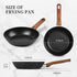 Frying Pan Nonstick - 9.5 Inch Pan,Non Stick Skillet Pans Egg Omelette Pan, Black Nonstick Non Toxic Frying Pan,Oven Safe, Induction Compatible, P...