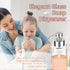 BabyElf Clear Glass Foaming Soap Dispenser with Rust-Proof Stainless Steel Pump, Refillable Liquid Wide Opening Hand Soap Dispenser for Bathroom &...