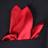 Posh Ruby Red Creamy Satin Silk Handkerchief – 100% Silk - Large 16" Pocket Square...