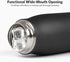 Water Bottles with Portable Lid?Hydro Insulated Thermal Flask for Hot or Cold Drinks 350ml Stainless Steel Metal Reusable Water Bottle for Kids, A...